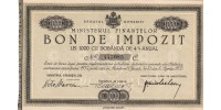 Romania Bon de impozit  1.000