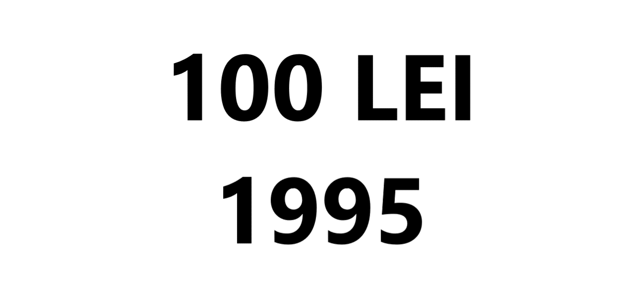 KM 118 - 100 lei 1995