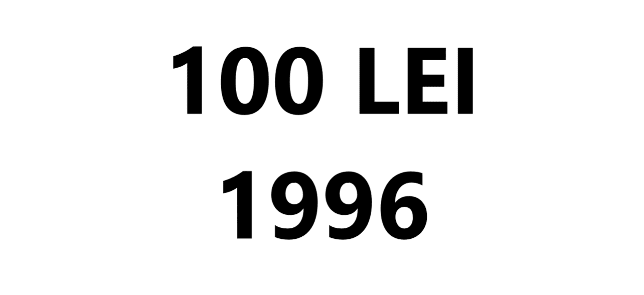 KM 130 - 100 lei 1996