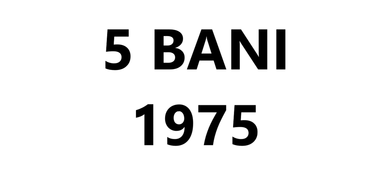 KM  92a - 5 bani 1975