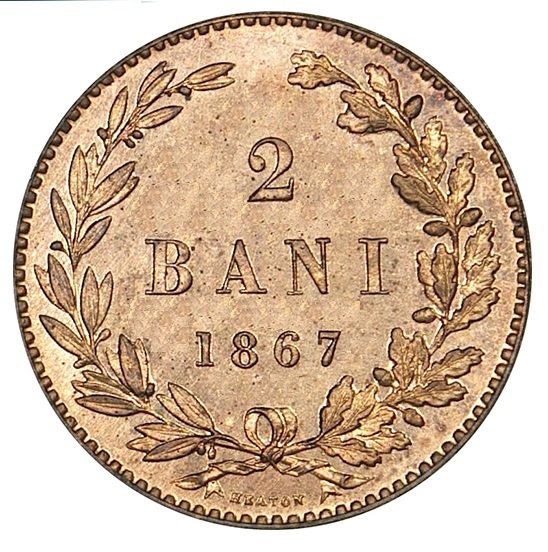KM   2 - 2 bani 1867